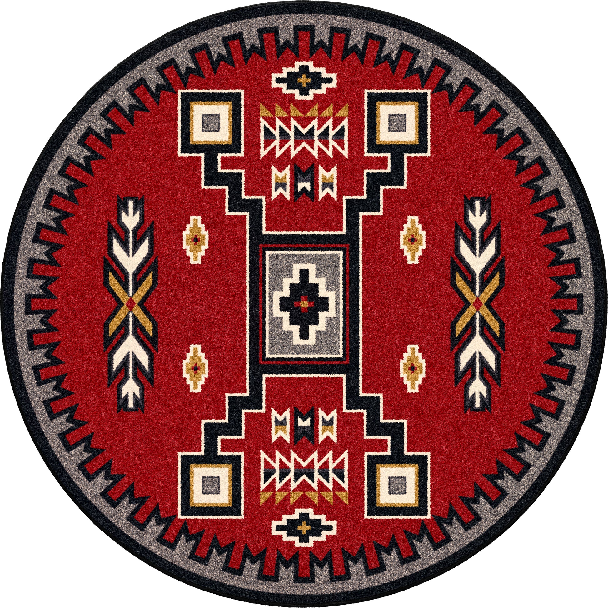 Old Crow Rug – Red – alternate view