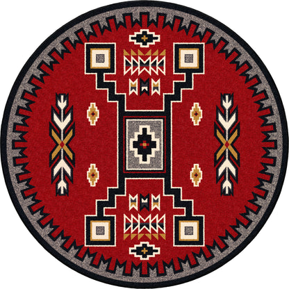 Old Crow Rug – Red – alternate view