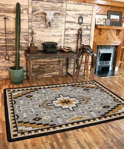 Overshadow Rug – Natural Grays – detail view