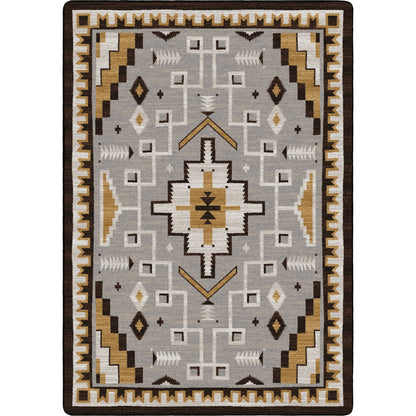 Overshadow Rug – Natural Grays – cabin lodge area rug