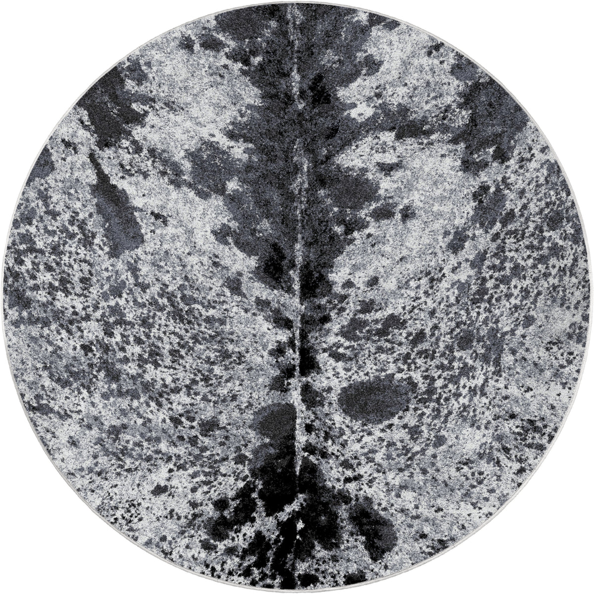 Pioneer Longhorn Rug – Black And White – close up