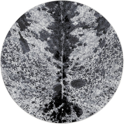 Pioneer Longhorn Rug – Black And White – close up