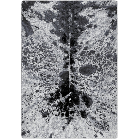 Pioneer Longhorn Rug – Black And White – cabin lodge area rug