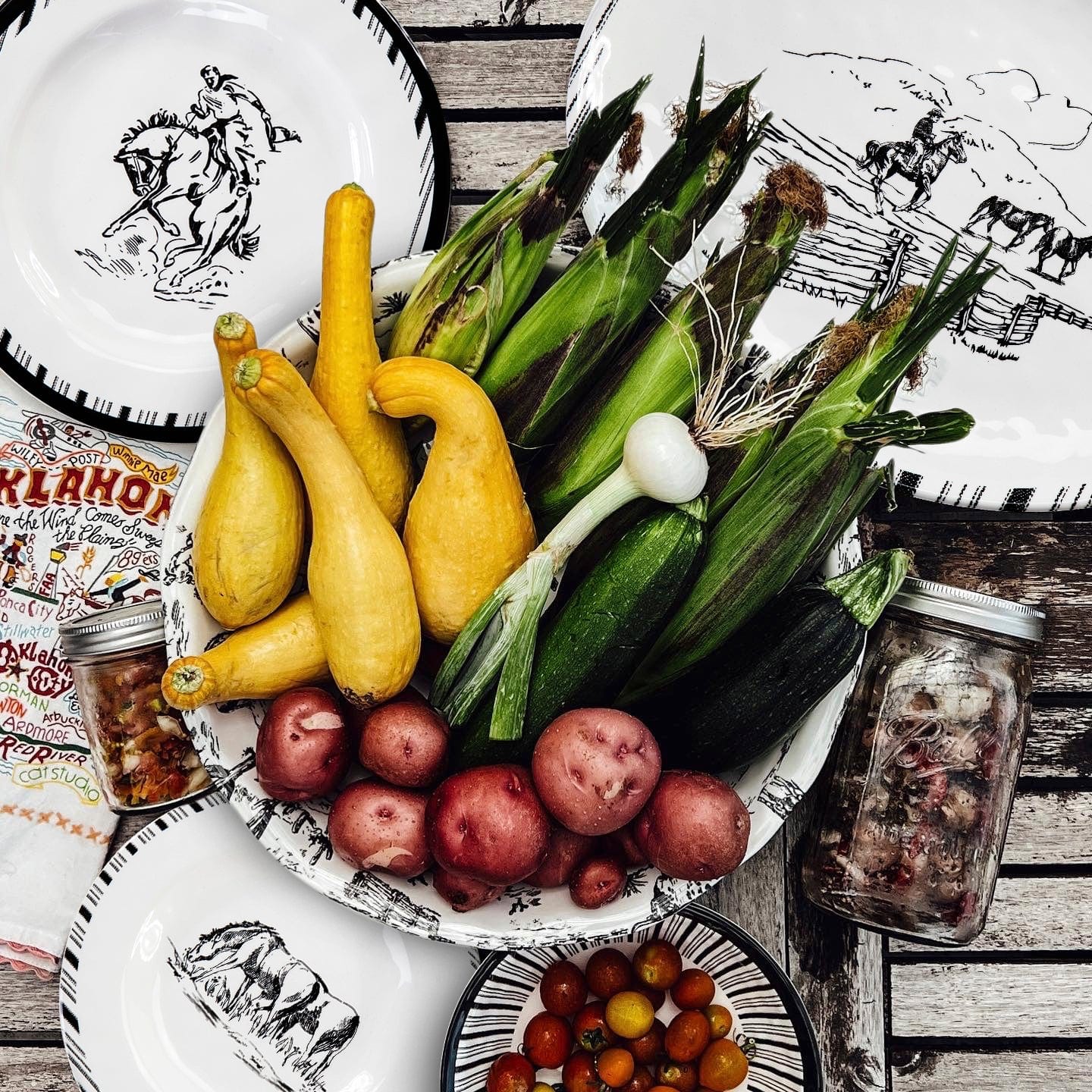 Ranch Life Melamine Serving Platter Set