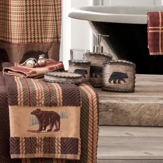 Lodge Bear Bathroom Sets, 5 Pc