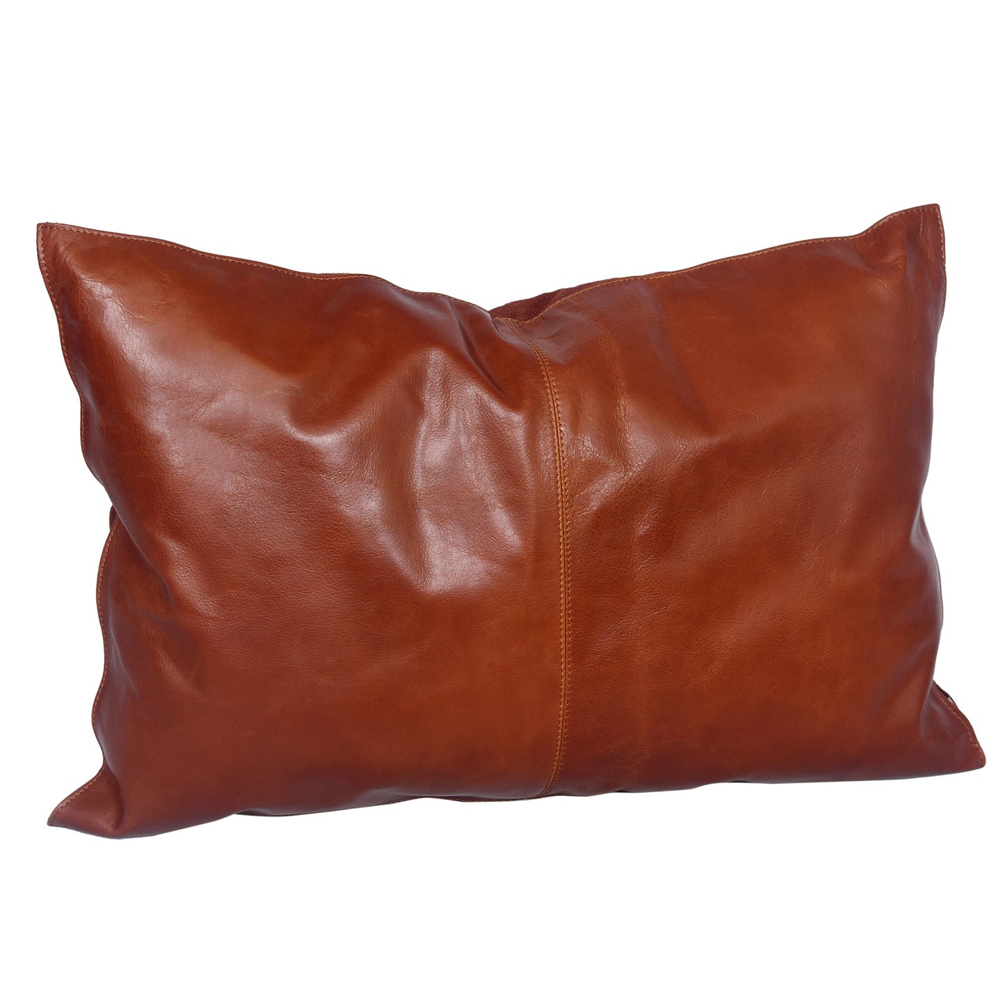 Genuine Leather Buckskin Lumbar Pillow