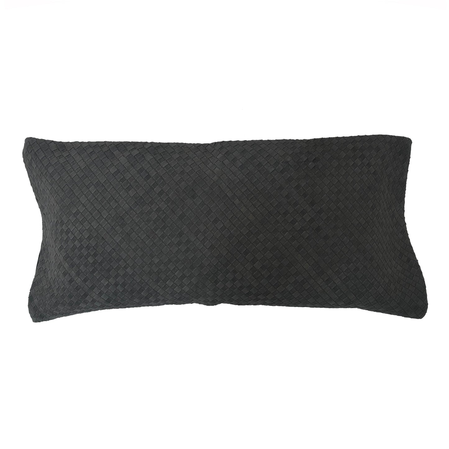 Woven Suede Lumbar Pillow