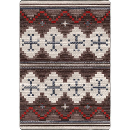 Pathways Rug – Dusty Brown – cabin lodge area rug