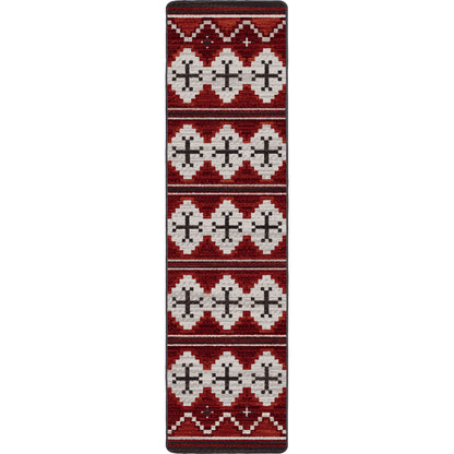 Pathways Rug – Red – alternate view
