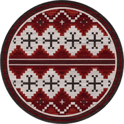 Pathways Rug – Red – full view