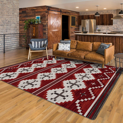 Pathways Rug – Red – lifestyle