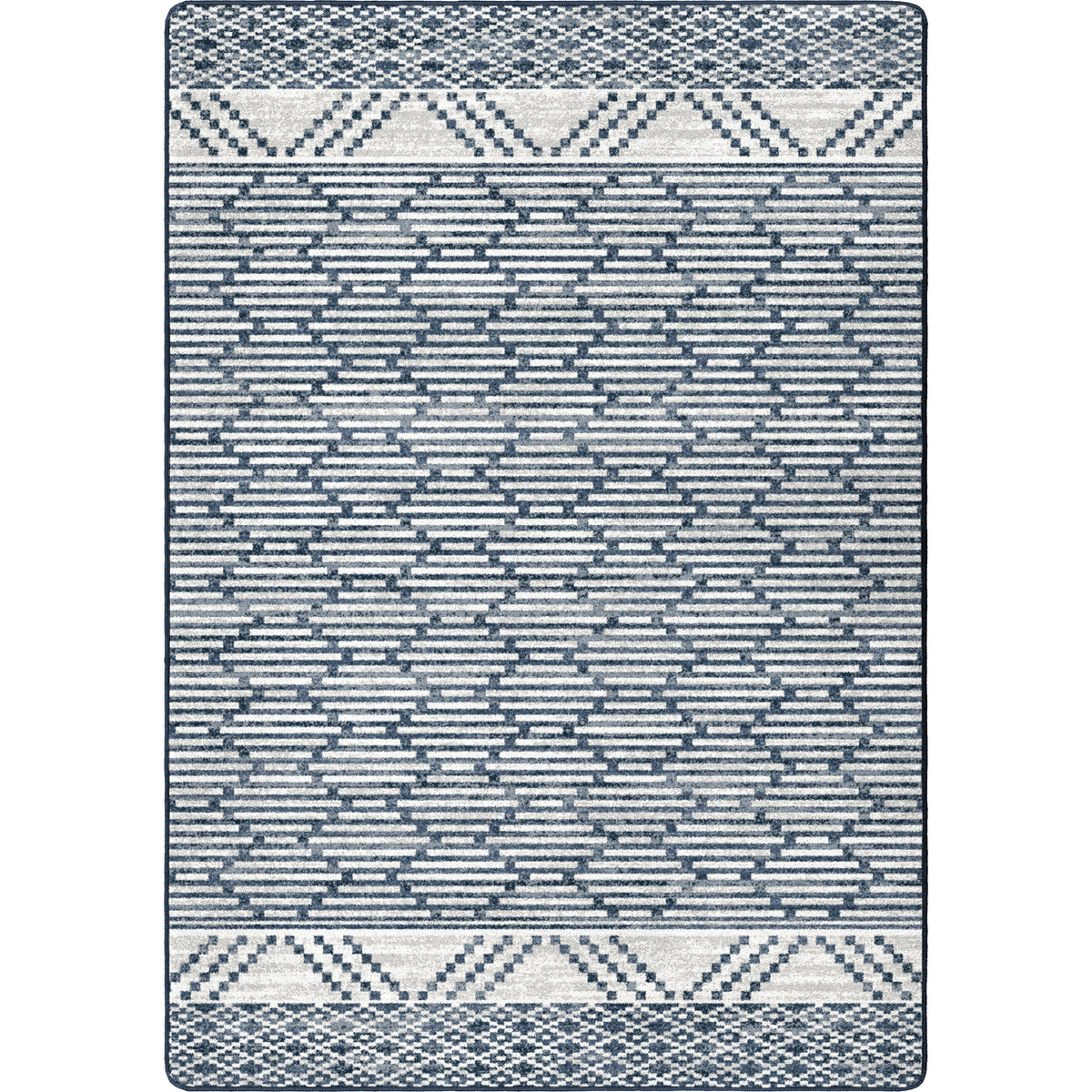 Striped Patterned Rug American Dakota Patterned Stripe Area Rug – Fresh Blue – Cabin Rugs