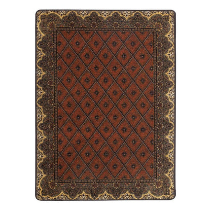 Peak Seeker Rug – Chestnut – cabin lodge area rug