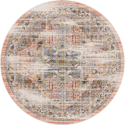 Persia Rug – Distressed Pastel – close up