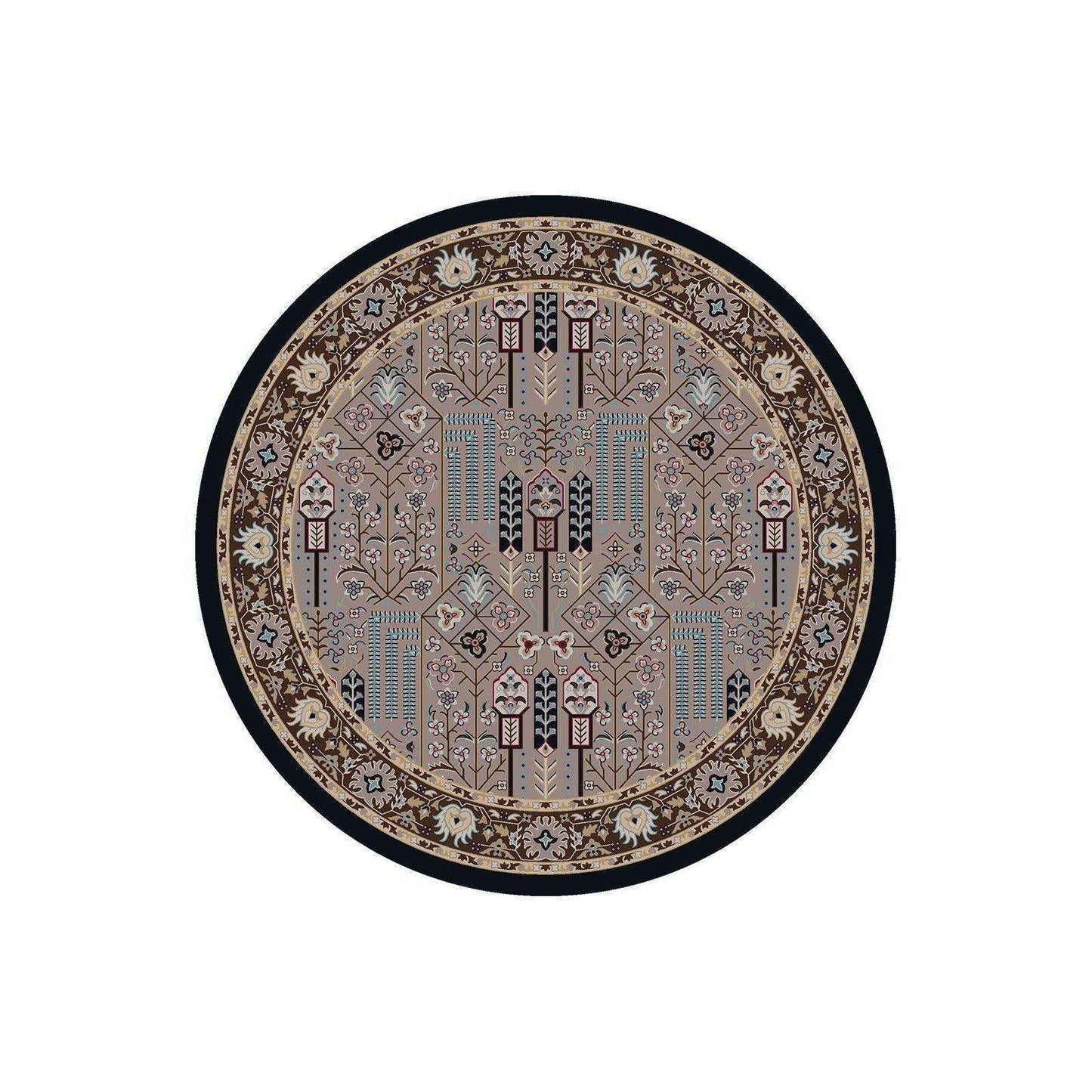 Persian Passage - Turquoise-CabinRugs Southwestern Rugs Wildlife Rugs Lodge Rugs Aztec RugsSouthwest Rugs