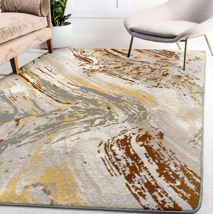 Petrified Rug – Amber Wash – detail view