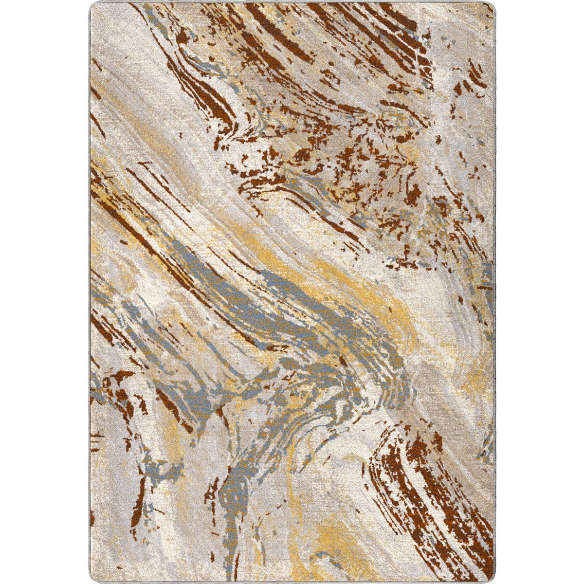 Petrified Rug – Amber Wash – cabin lodge area rug