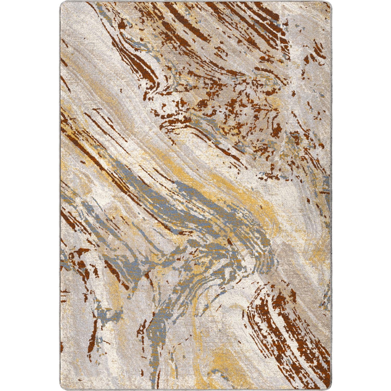 Petrified Rug – Amber Wash – cabin lodge area rug
