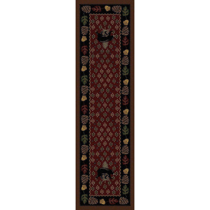 Picnic Bear Rug – Red – detail view