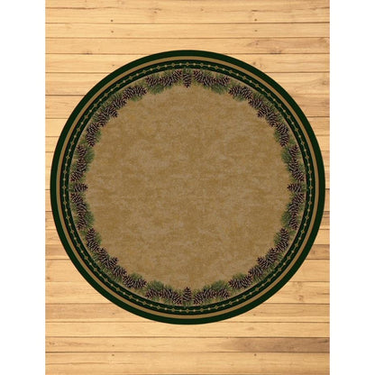 Pine Peak Rug – Green – room setting
