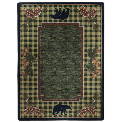 Pinecones & Bears Rug – room setting