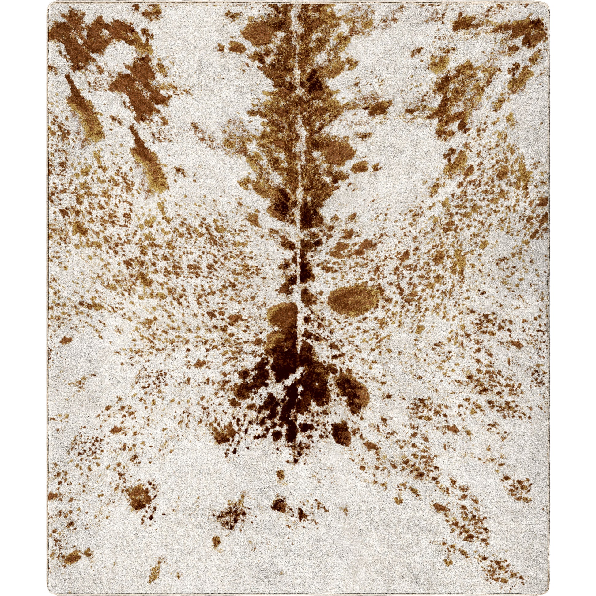 Pioneer Longhorn Rug – Spotted Brindle – room setting