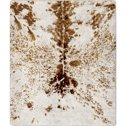 Pioneer Longhorn Rug – Spotted Brindle – room setting