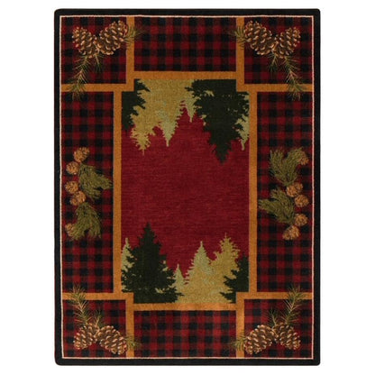 Plaid Outdoorsman Rug – detail view