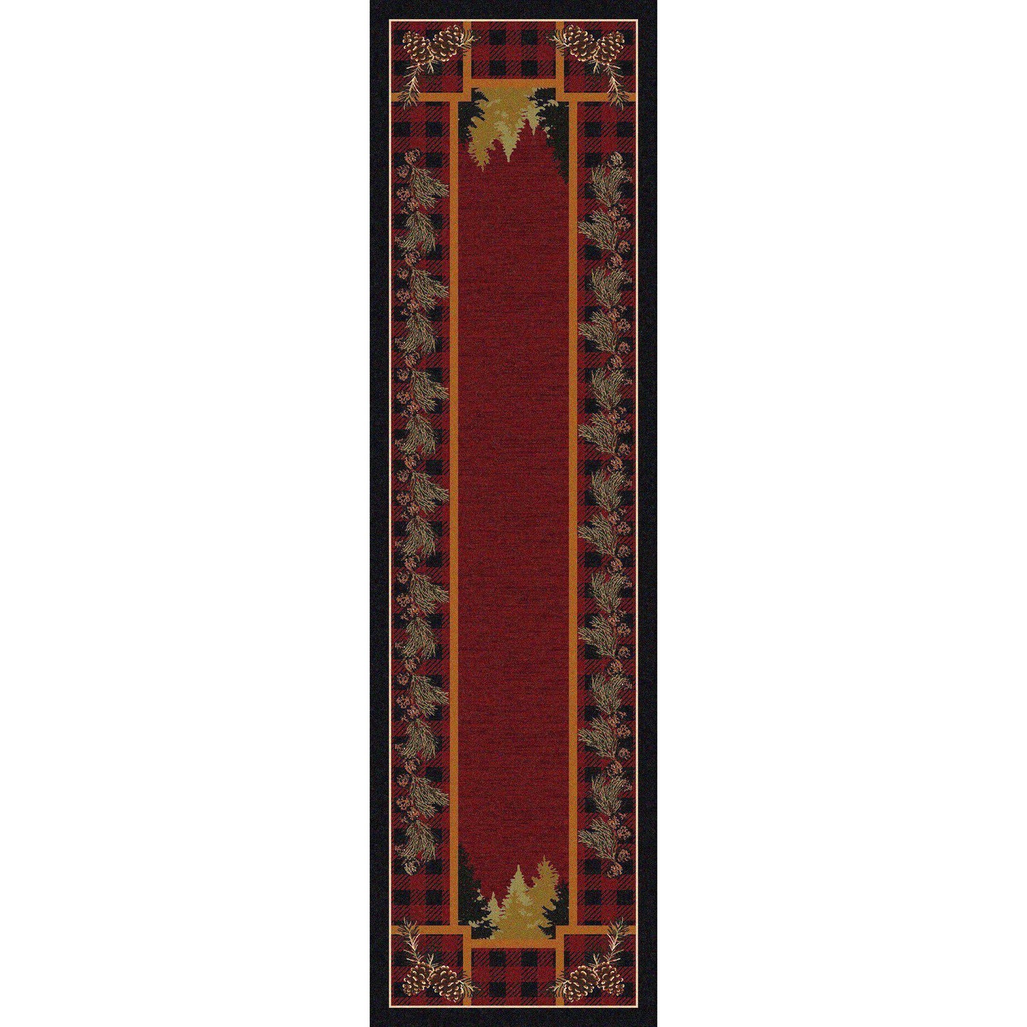 Plaid Outdoorsman-CabinRugs Southwestern Rugs Wildlife Rugs Lodge Rugs Aztec RugsSouthwest Rugs