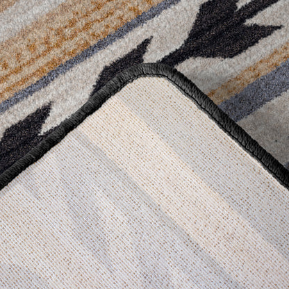 Progression Rug – Ginger – close up