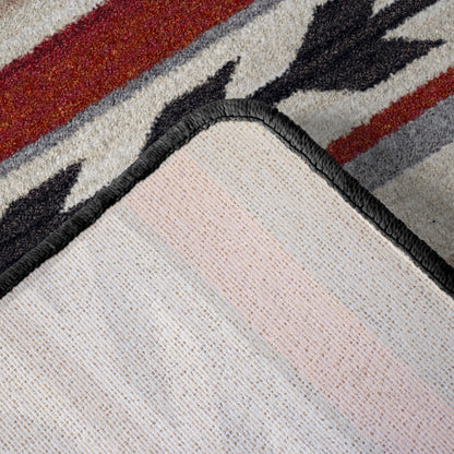 Progression Rug – Red – room setting