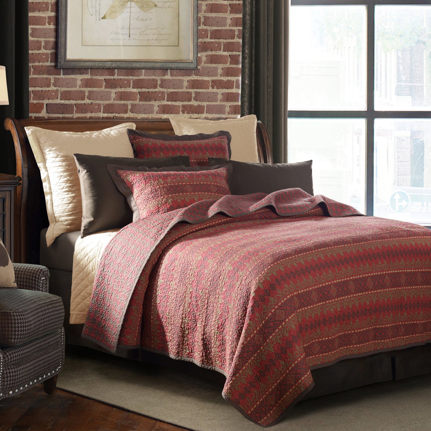 Rushmore Reversible Quilt Set, 3 Pc