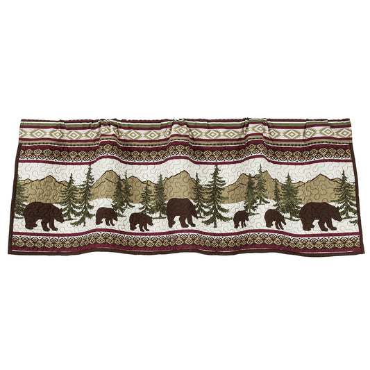 Bear Trail Quilted Valance