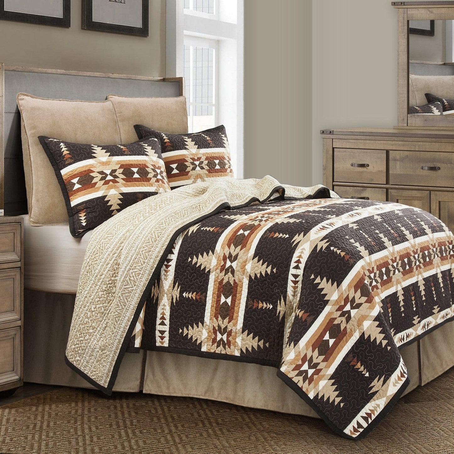Yosemite Reversible Quilt Set, 2 Pc