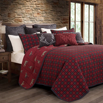 Woodland Plaid Reversible Quilt Set, 3 Pc