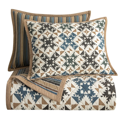 Mosaic Reversible Quilt Set, 2 Pc
