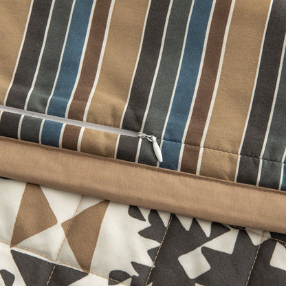 Mosaic Reversible Quilt Set, 2 Pc