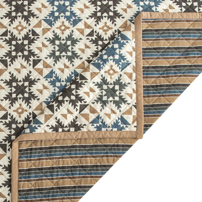 Mosaic Reversible Quilt Set, 2 Pc