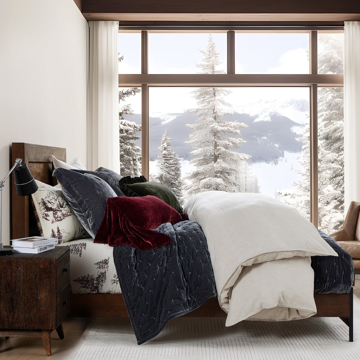 White Pine Reversible Quilt Set, 2 Pc