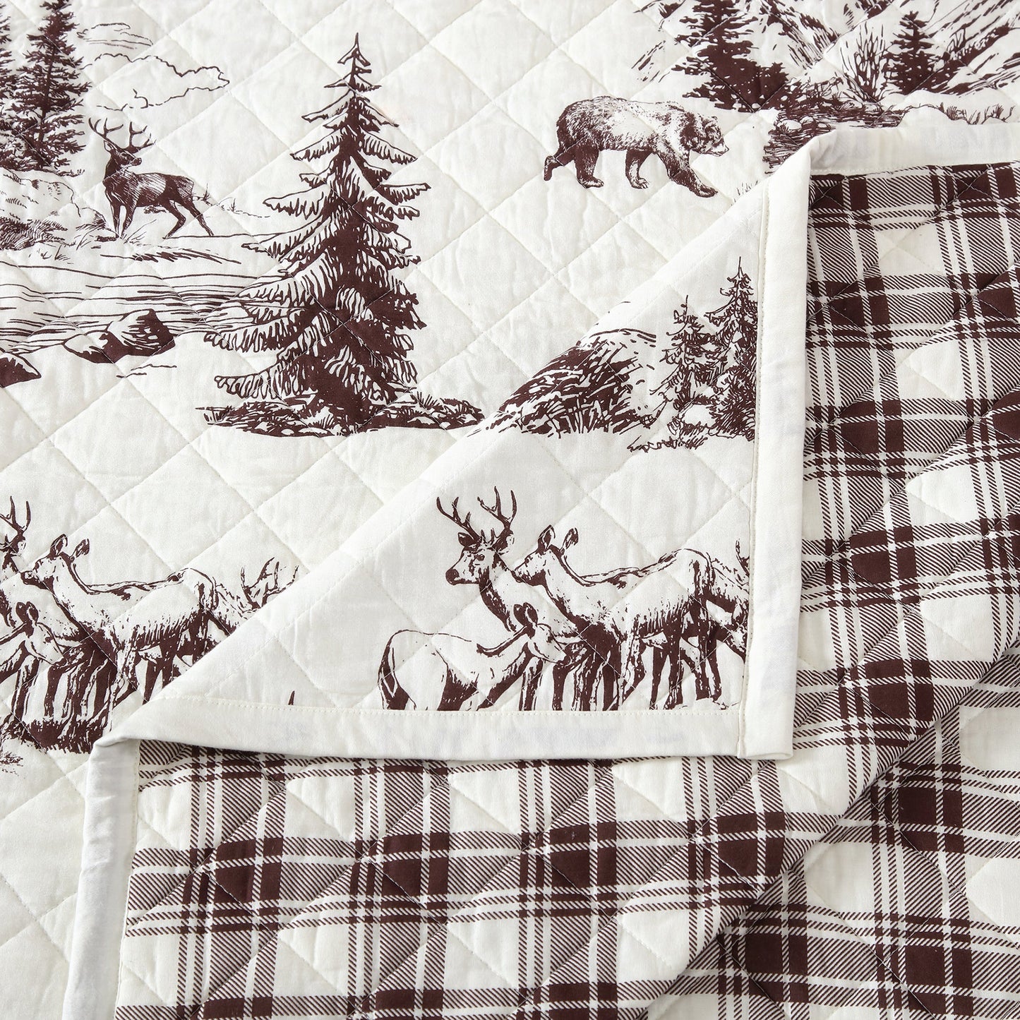 White Pine Reversible Quilt Set, 2 Pc