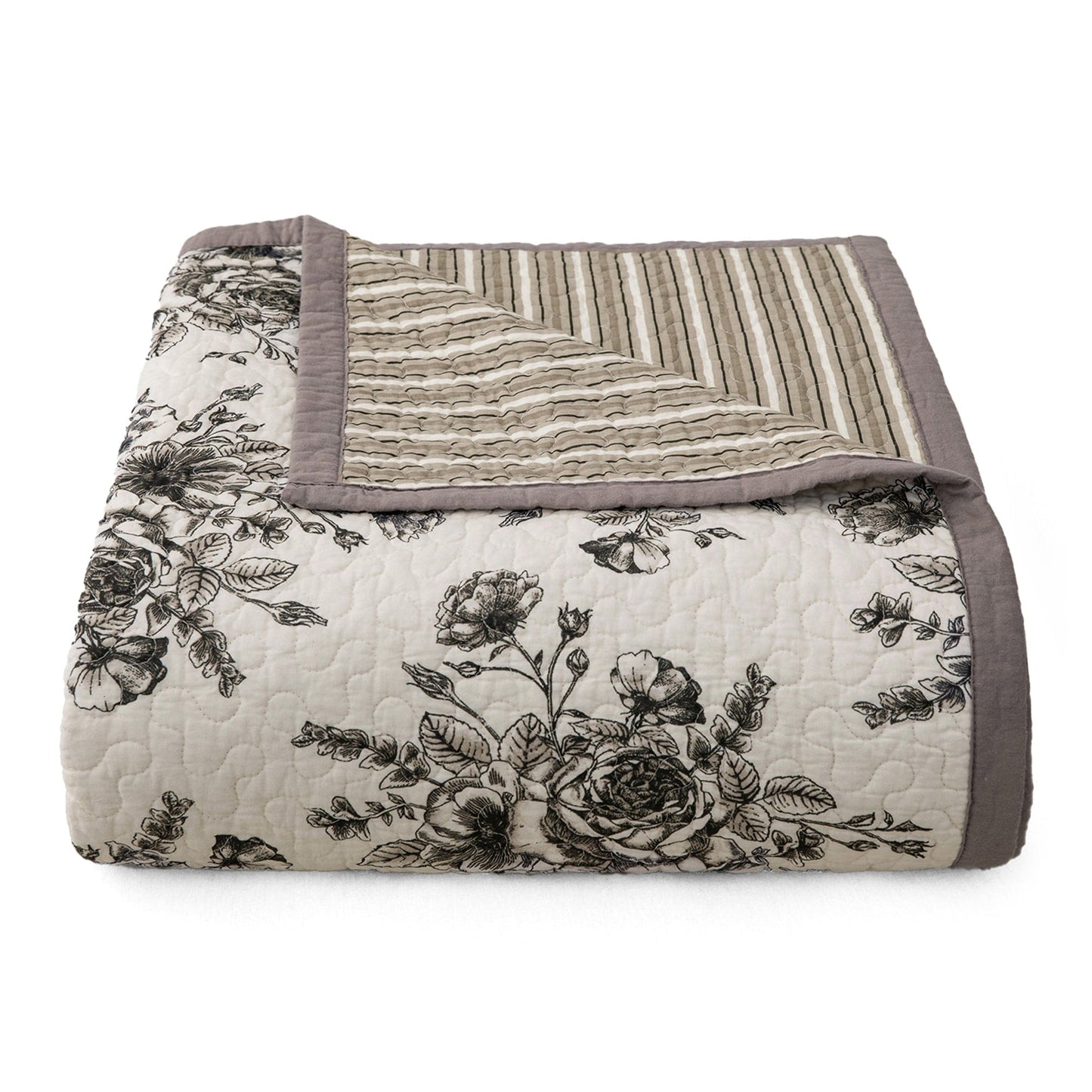 Lyla Reversible Floral Print Quilt Set, 2 Pc