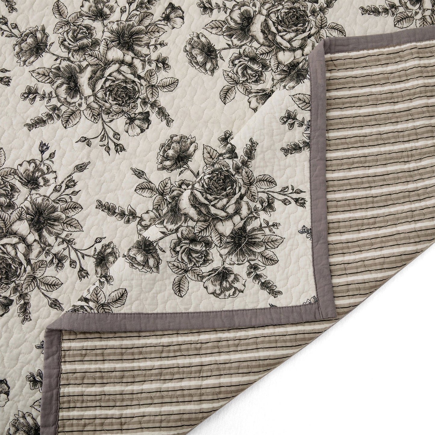 Lyla Reversible Floral Print Quilt Set, 2 Pc