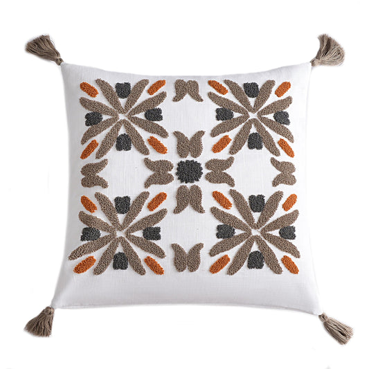 Abbie Crewel Embroidery Pillow