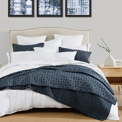 Indigo Reversible Quilt Set, 2 Pc