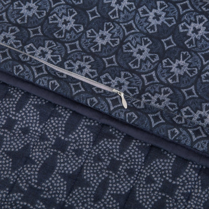 Indigo Reversible Quilt Set, 2 Pc