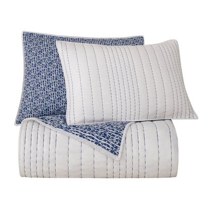Staccato Reversible Quilt Set, 2 Pc
