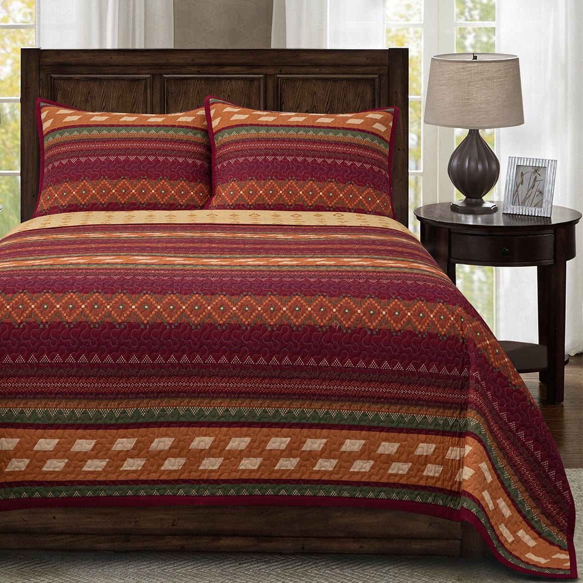 Solace Reversible Quilt Set, 3 Pc