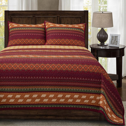 Solace Reversible Quilt Set, 3 Pc