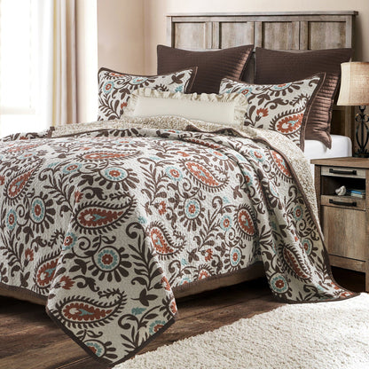 Rebecca Paisley Reversible Quilt Set, 2 Pc