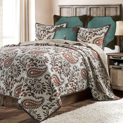Rebecca Paisley Reversible Quilt Set, 2 Pc